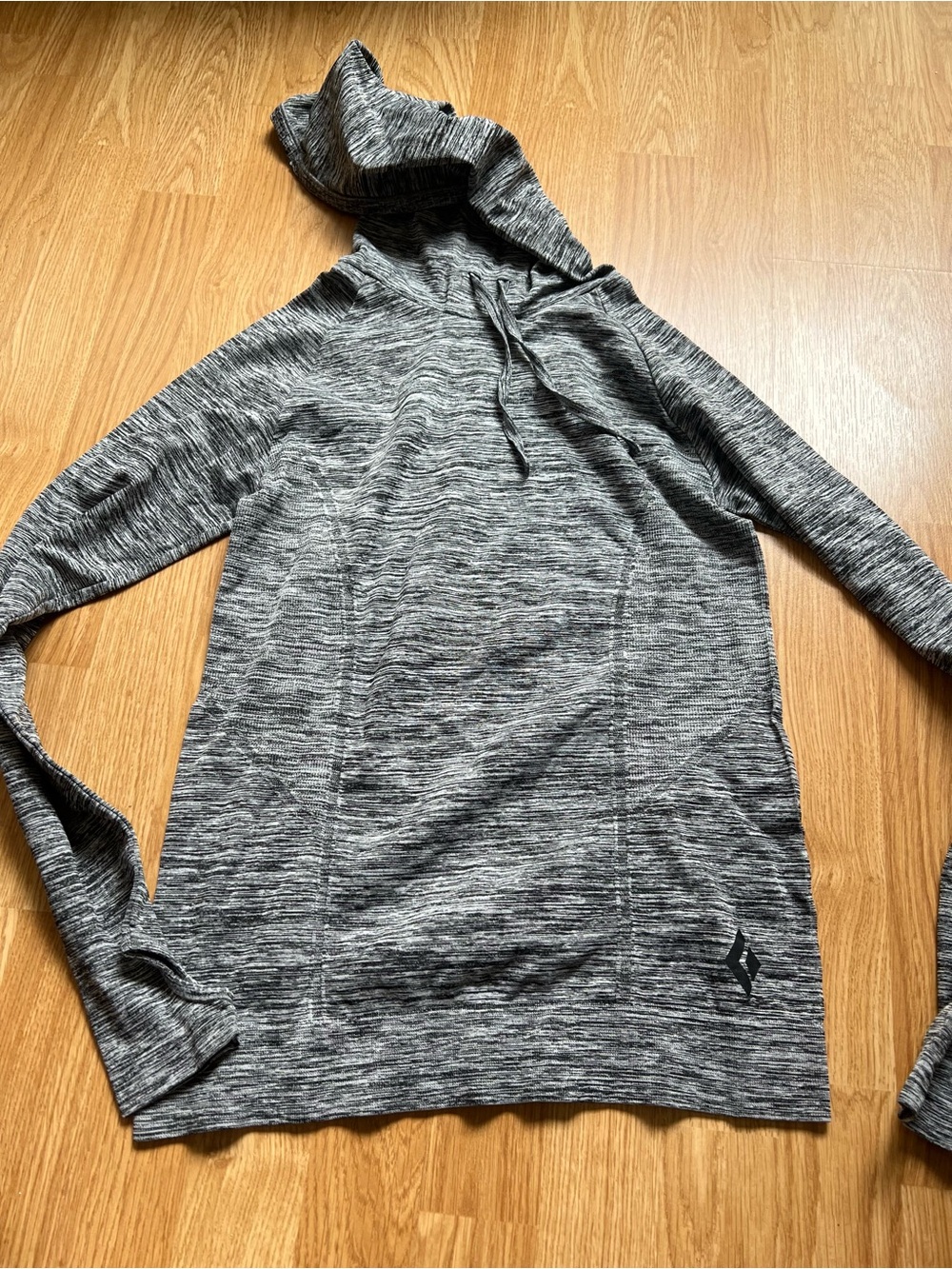 Black Diamond Heathered Gray Hooded Pullover